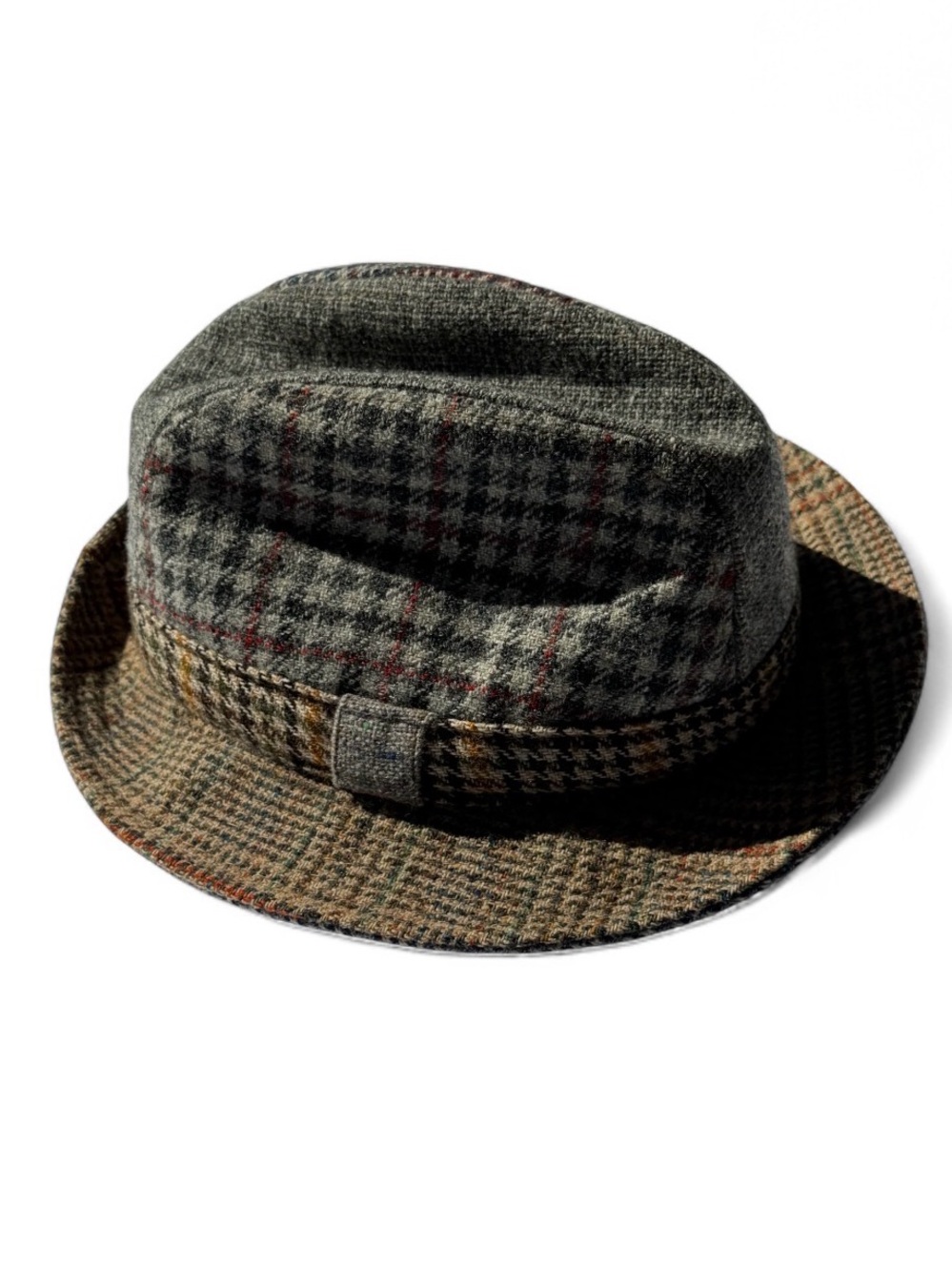 Donegal Tweed Vintage Brown Hat Made In Ireland Size 7 3/8